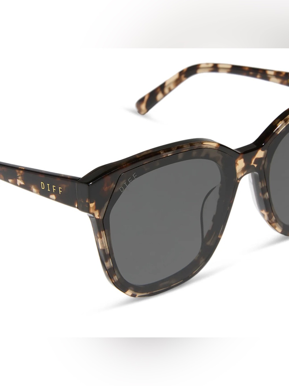 DIFF | Gia Espresso Tortoise Grey Sunglasses - Picture 5 of 5